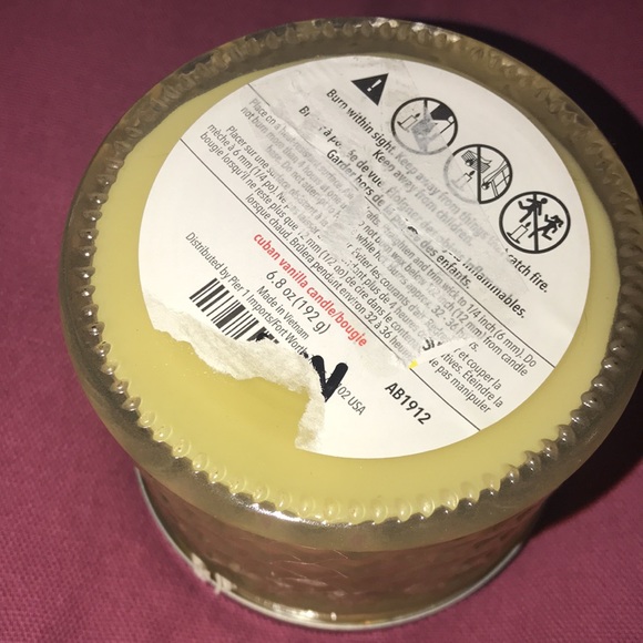 NWT Pier 1 Cuban Vanilla 6.8oz Candle - Picture 5 of 7